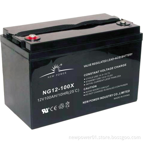 PVC Gel Battery/ Hight Quality VRLA for Solar (NG12-100X)